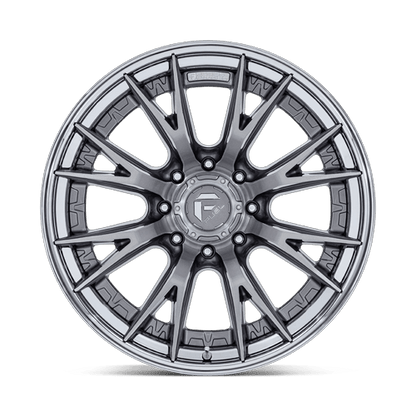 22x12 Fuel Off-Road FC402 Catalyst Platinum With Chrome Lip Wheel 8x6.5 (-44mm)