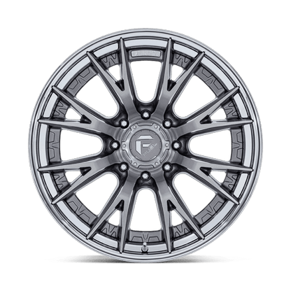 22x12 Fuel Off-Road FC402 Catalyst Platinum With Chrome Lip Wheel 8x170 (-44mm)