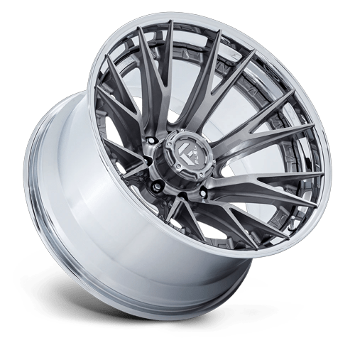 22x10 Fuel Off-Road FC402 Catalyst Platinum With Chrome Lip Wheel 8x170 (-18mm)