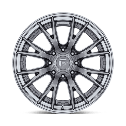 22x10 Fuel Off-Road FC402 Catalyst Platinum With Chrome Lip Wheel 8x170 (-18mm)