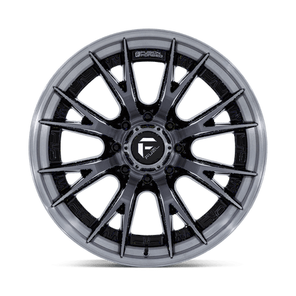 22x12 Fuel FC402 Catalyst Gloss Black Brushed Gray Tint Face Wheel 8x170 (-44mm)