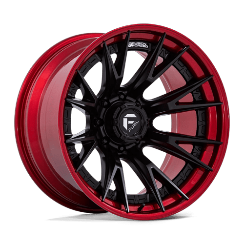 22x12 Fuel Off-Road FC402 Catalyst Matte Black Candy Red Lip Wheel 8x180 (-44mm)
