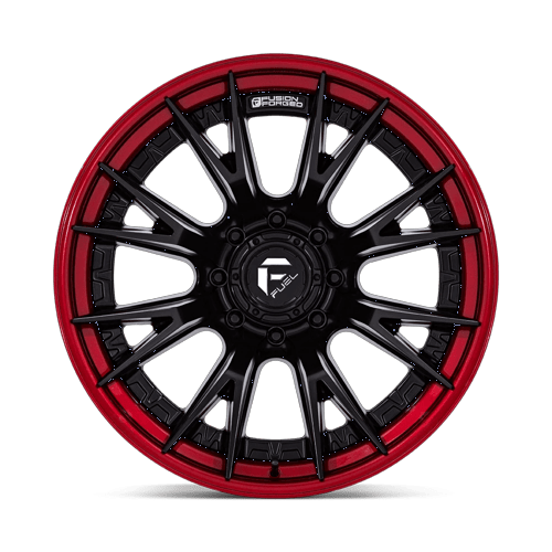 22x12 Fuel Off-Road FC402 Catalyst Matte Black Candy Red Lip Wheel 8x180 (-44mm)