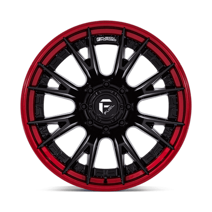 22x12 Fuel Off-Road FC402 Catalyst Matte Black Candy Red Lip Wheel 8x180 (-44mm)