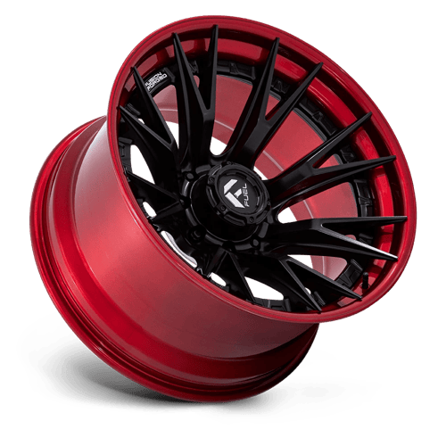 24x12 Fuel Off-Road FC402 Catalyst Matte Black Candy Red Lip Wheel 8x170 (-44mm)