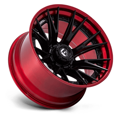 24x12 Fuel Off-Road FC402 Catalyst Matte Black Candy Red Lip Wheel 8x170 (-44mm)