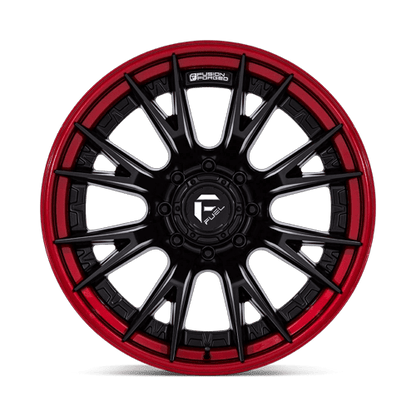 24x12 Fuel Off-Road FC402 Catalyst Matte Black Candy Red Lip Wheel 8x170 (-44mm)