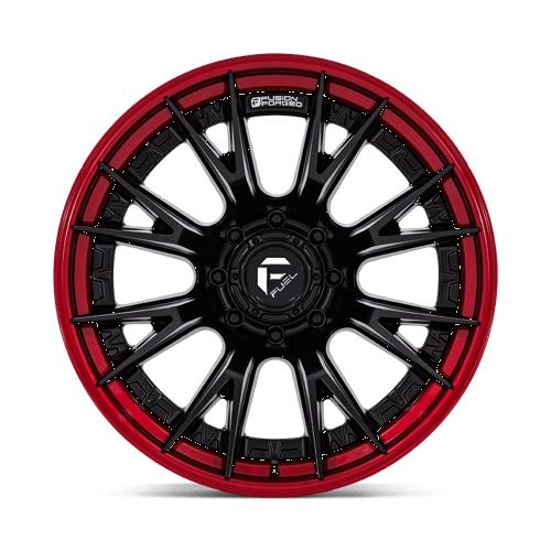 24x12 Fuel Off-Road FC402 Catalyst Matte Black Candy Red Lip Wheel 8x170 (-44mm)