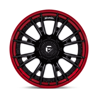 24x12 Fuel Off-Road FC402 Catalyst Matte Black Candy Red Lip Wheel 8x170 (-44mm)