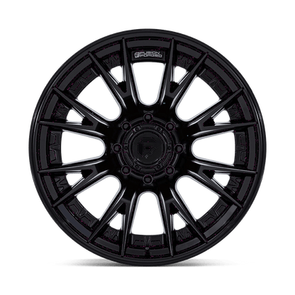 22x12 Fuel FC402 Catalyst Matte Black W/ Gloss Black Lip Wheel 8x180 (-44mm)
