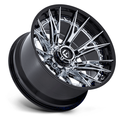 20x10 Fuel Off-Road FC402 Catalyst Chrome W/ Gloss Black Lip Wheel 8x180 (-18mm)
