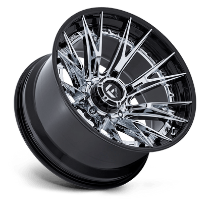 20x9 Fuel Off-Road FC402 Catalyst Chrome W/ Gloss Black Lip Wheel 8x180 (1mm)
