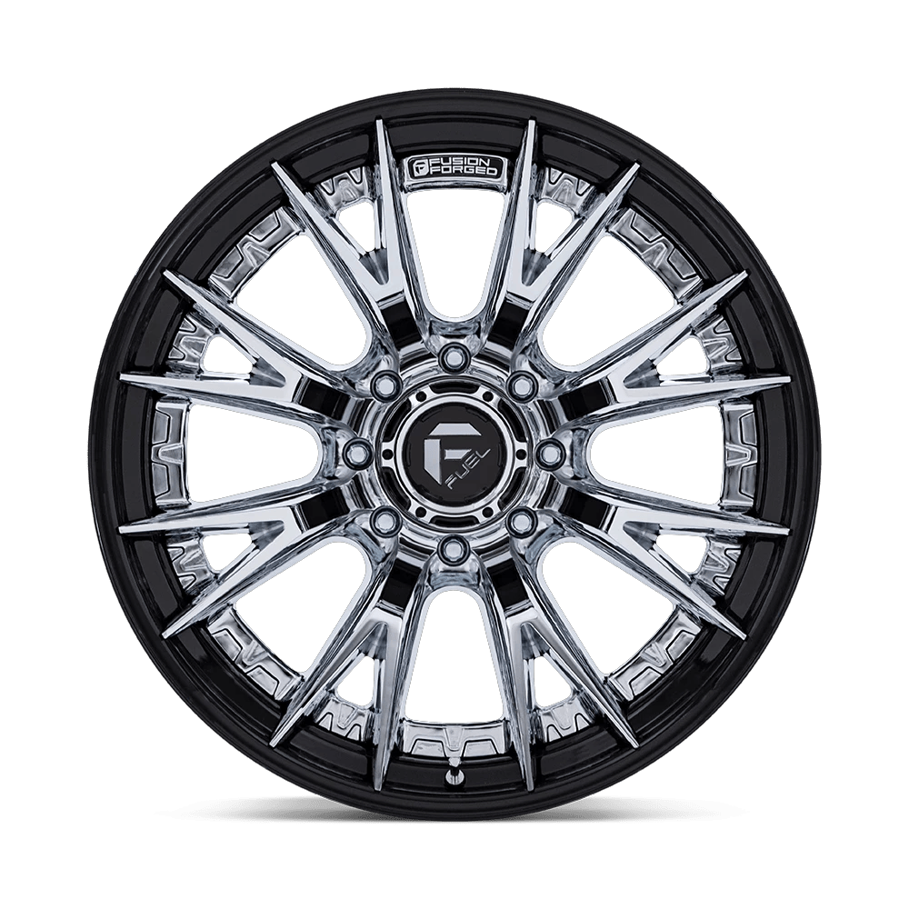 22x12 Fuel Off-Road FC402 Catalyst Chrome W/ Gloss Black Lip Wheel 8x6.5 (-44mm)