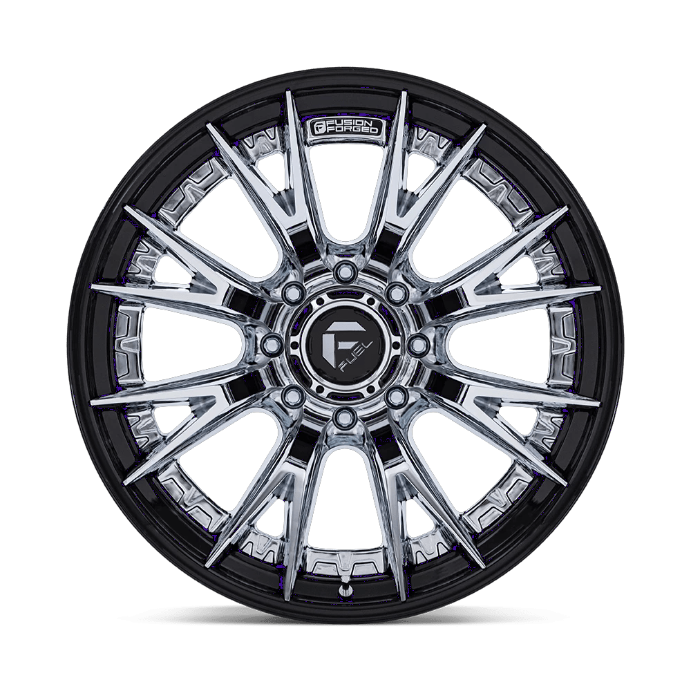 22x12 Fuel Off-Road FC402 Catalyst Chrome W/ Gloss Black Lip Wheel 8x170 (-44mm)