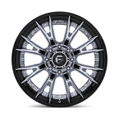 22x12 Fuel Off-Road FC402 Catalyst Chrome W/ Gloss Black Lip Wheel 8x180 (-44mm)