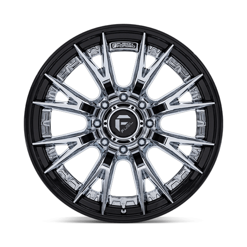 24x12 Fuel Off-Road FC402 Catalyst Chrome W/ Gloss Black Lip Wheel 8x180 (-44mm)