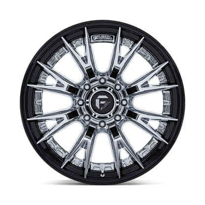 24x12 Fuel Off-Road FC402 Catalyst Chrome W/ Gloss Black Lip Wheel 8x180 (-44mm)