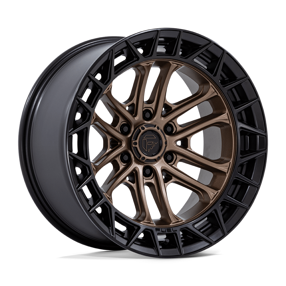17x9 Fuel FC874 Celsius Matte Bronze Matte Black Lip Wheel 6x135 (-12mm)
