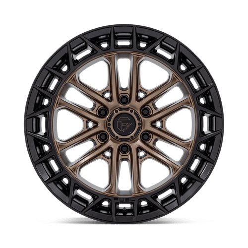 17x9 Fuel FC874 Celsius Matte Bronze Matte Black Lip Wheel 6x135 (-12mm)