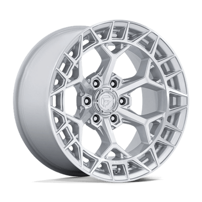 22x9.5 Fuel Off-Road FC873 Charger Gloss Silver Machined Face Wheel 6x5.5 (18mm)