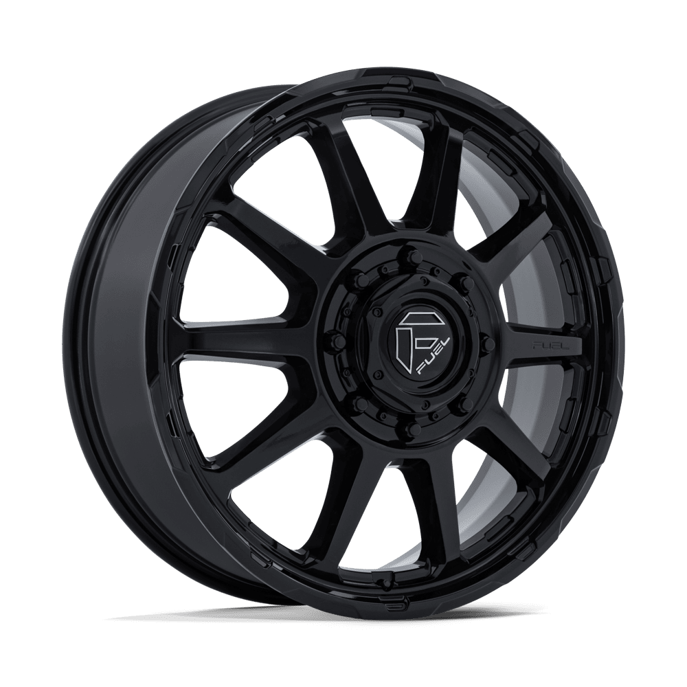 22x8.25 Fuel Off-Road D911 Circuit Gloss Black DUALLY FRONT Wheel 8x200 (105mm)