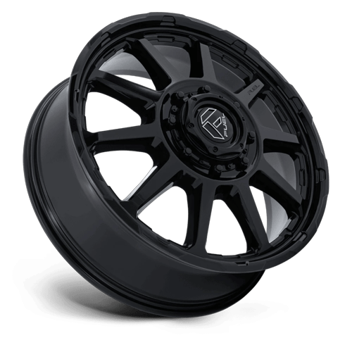 24x8.25 Fuel Off-Road D911 Circuit Gloss Black DUALLY FRONT Wheel 8x210 (105mm)