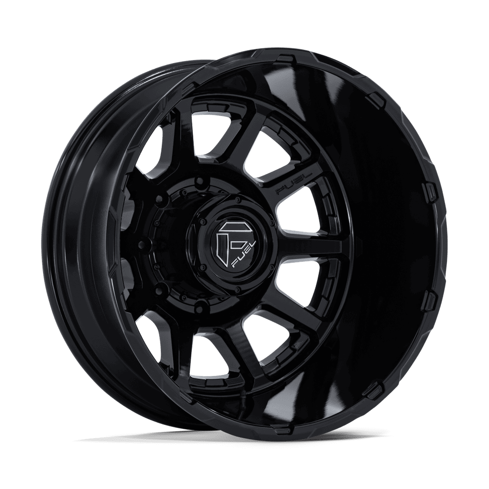 22x8.25 Fuel Off-Road D911 Circuit Gloss Black DUALLY REAR Wheel 8x210 (-221mm)