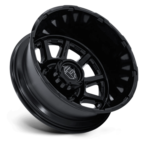 24x8.25 Fuel Off-Road D911 Circuit Gloss Black DUALLY REAR Wheel 8x210 (-221mm)
