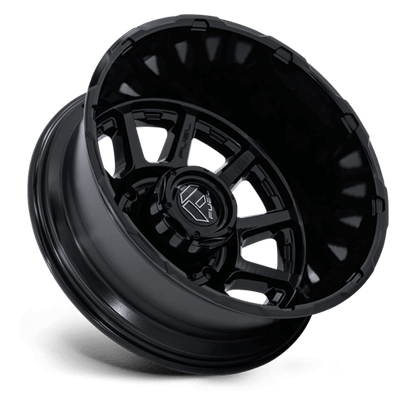 24x8.25 Fuel Off-Road D911 Circuit Gloss Black DUALLY REAR Wheel 8x210 (-221mm)