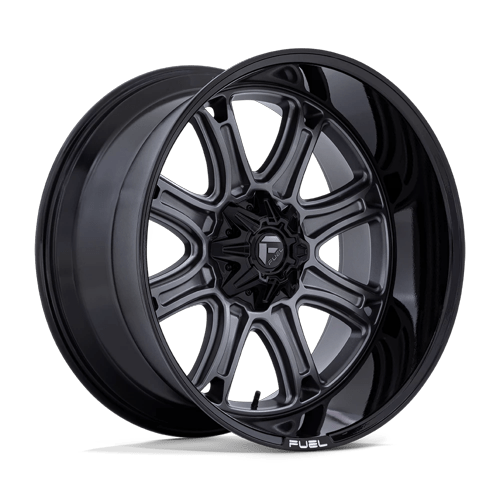 20x10 Fuel Off-Road Darkstar Matte Gunmetal W/ Black Lip Wheel 5x4.5/5x5 (-18mm)