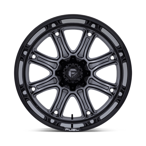 22x10 Fuel Off-Road Darkstar Matte Gunmetal With Black Lip Wheel Blank (10mm)