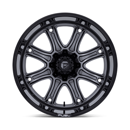 22x10 Fuel Off-Road Darkstar Matte Gunmetal Black Lip Wheel 5x5.5/5x150 (-18mm)