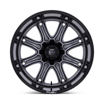 20x10 Fuel Off-Road Darkstar Matte Gunmetal Black Lip Wheel 6x4.5/6x5.5 (-18mm)