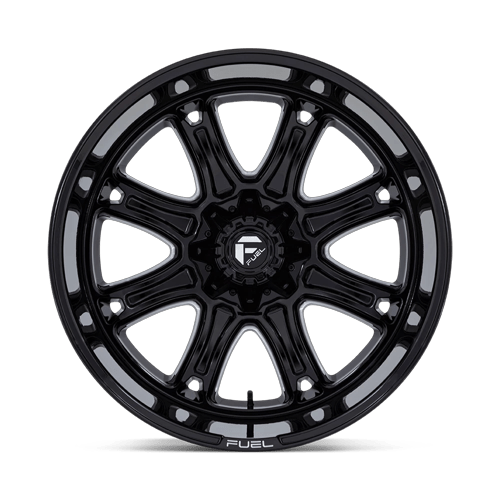 24x12 Fuel Off-Road Darkstar Gloss Black Milled Wheel 5x4.5/5x5 (-44mm)