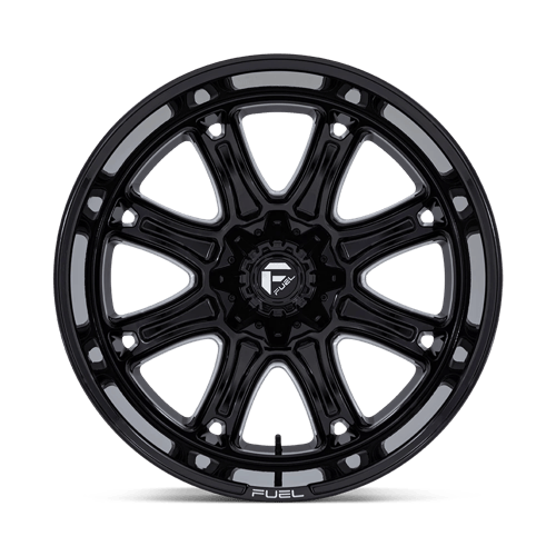 24x12 Fuel Off-Road Darkstar Gloss Black Milled Wheel 5x5/5x135 (-44mm)