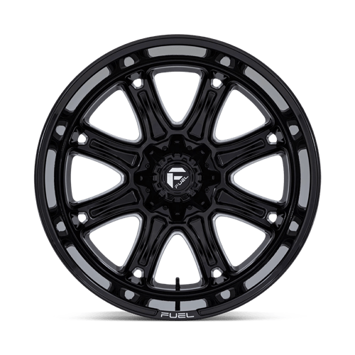 22x9 Fuel Off-Road Darkstar Gloss Black Milled Wheel 5x5/5x135 (1mm)