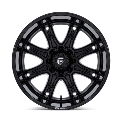22x9 Fuel Off-Road Darkstar Gloss Black Milled Wheel 5x5/5x135 (1mm)