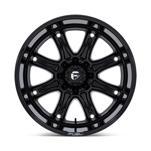 22x10 Fuel Off-Road Darkstar Gloss Black Milled Wheel 6x4.5/6x5.5 (10mm)