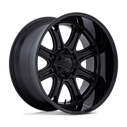 24x12 Fuel Off-Road Darkstar Matte Black Gloss Black Lip Wheel 5x4.5/5x5 (-44mm)