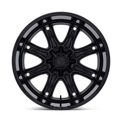 24x12 Fuel Darkstar Matte Black Gloss Black Lip Wheel 6x4.5/6x5.5 (-44mm)