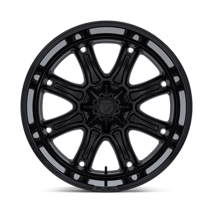 24x12 Fuel Darkstar Matte Black Gloss Black Lip Wheel 6x4.5/6x5.5 (-44mm)