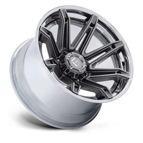 20x10 Fuel Off-Road FC401 Brawl Platinum With Chrome Lip Wheel 6x135 (-18mm)