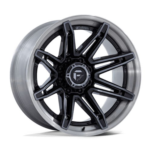 22x10 Fuel FC401 Brawl Gloss Black W/ Brushed Gray FORGED Wheel 6x5.5 (-18mm)
