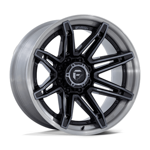 22x10 Fuel FC401 Brawl Gloss Black W/ Brushed Gray FORGED Wheel 6x5.5 (-18mm)