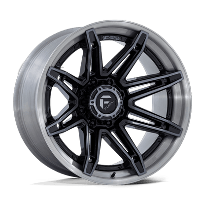 22x10 Fuel FC401 Brawl Gloss Black W/ Brushed Gray FORGED Wheel 6x5.5 (-18mm)