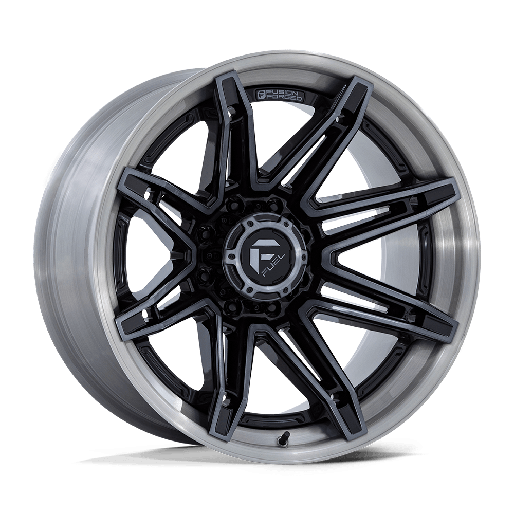 20x10 Fuel FC401 Brawl Gloss Black W/ Brush Gray Tint FORGED Wheel 8x170 (-18mm)