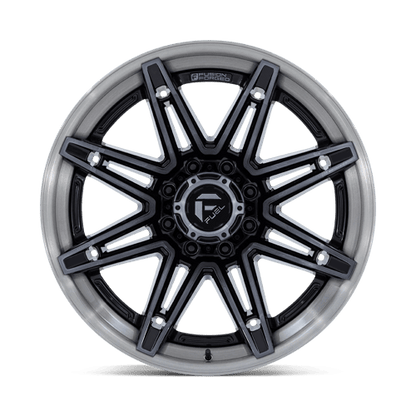 24x12 Fuel FC401 Brawl Gloss Black W/ Brush Gray Tint FORGED Wheel 8x170 (-44mm)