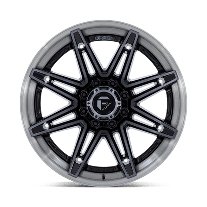 22x10 Fuel FC401 Brawl Gloss Black W/ Brush Gray Tint FORGED Wheel 8x6.5 (-18mm)