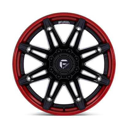 20x10 Fuel FC401 Brawl Matte Black W/ Candy Red Lip FORGED Wheel 8x170 (-18mm)