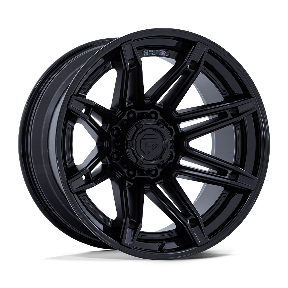 22x10 Fuel FC401 Brawl Matte Black W/ Gloss Black Lip FORGED Wheel 6x5.5 (-18mm)